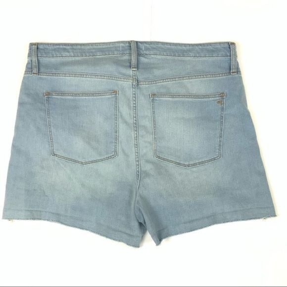 Madewell Womens denim shorts high rise Distressed 34 waist - Picture 2 of 16